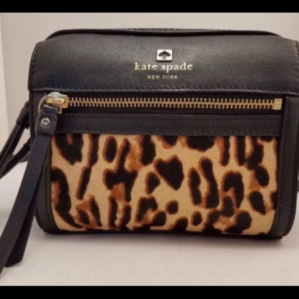 Authentic Kate spade loo loo leopard crossbody